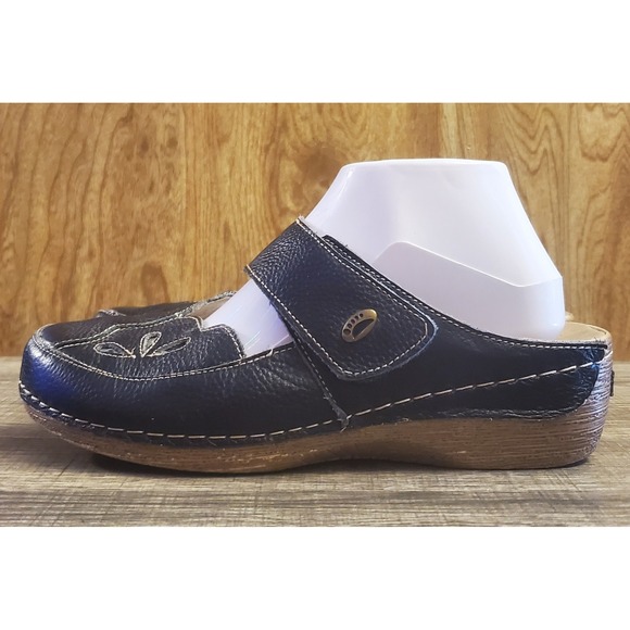 Spring Step Carlotta Slip On Clogs Women's EU 40 US 9 Navy - Picture 5 of 12